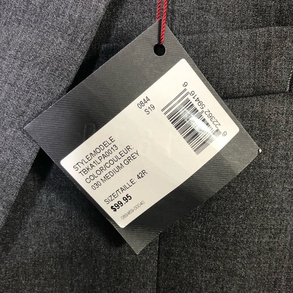 1670 Medium Gray Slim Fit Suit Jacket Various Sizes New With Tags - Picture 4 of 7